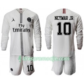 Paris Saint-Germain Dres NEYMAR JR 10 Jodan Bijela Dječji Treći 2018/19 Dugim Rukavima
